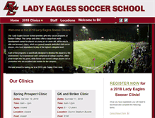 Tablet Screenshot of bcwomenssoccer.com